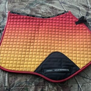 WeatherBeeta Ombre Red/Yellow Close Contact Saddle Pad